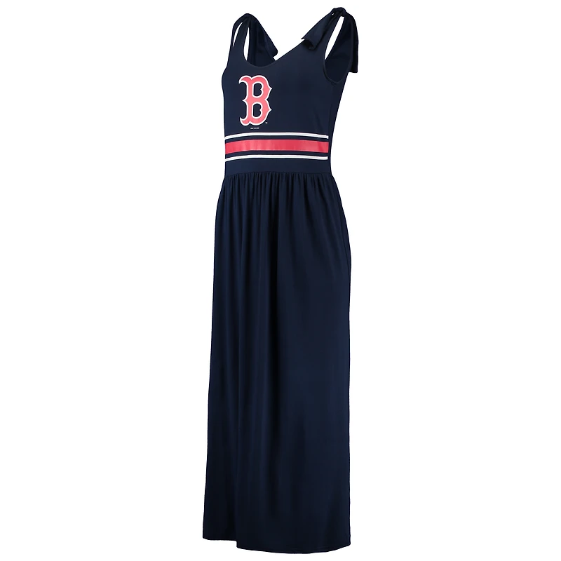 Women's G-III 4Her by Carl Banks Navy Boston Red Sox Game Over Maxi Dress