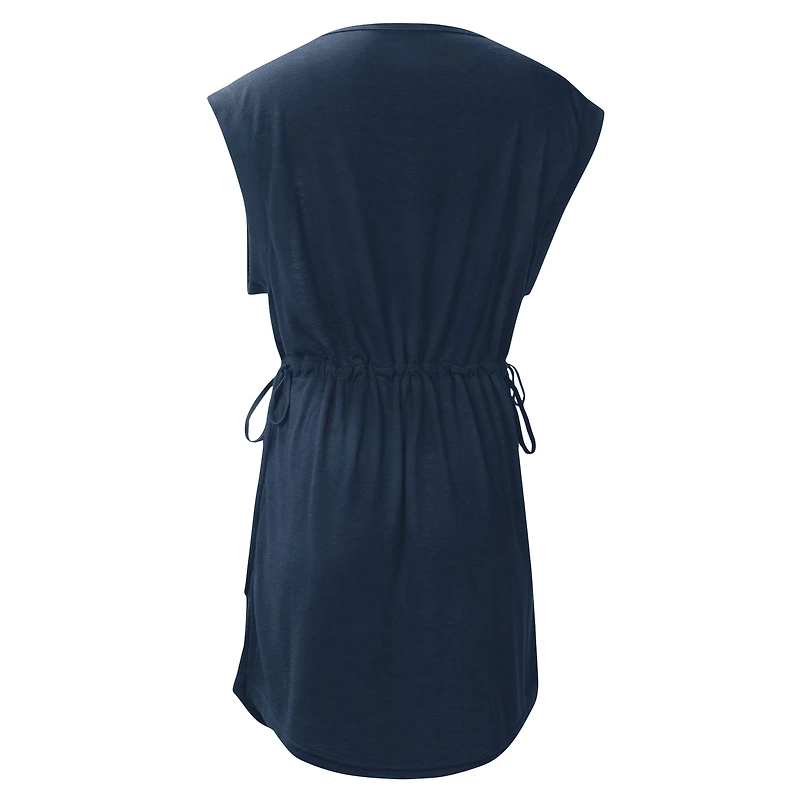 Women's G-III 4Her by Carl Banks Navy Boston Red Sox G.O.A.T Swimsuit Cover-Up Dress