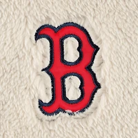 Sweat à capuche Raglan pour femme G-III 4Her by Carl Banks Oatmeal/Marine Boston Red Sox Shuffle It