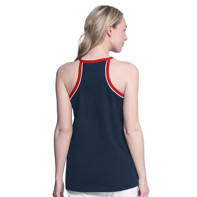Women's G-III 4Her by Carl Banks Red Boston Sox Curveball Racerback Tank Top