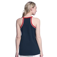 Women's G-III 4Her by Carl Banks Red Boston Sox Curveball Racerback Tank Top