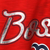 G-III 4Her by Carl Banks pour femme - Robe rouge Boston Red Sox Game Time Burnout Beach à col en V