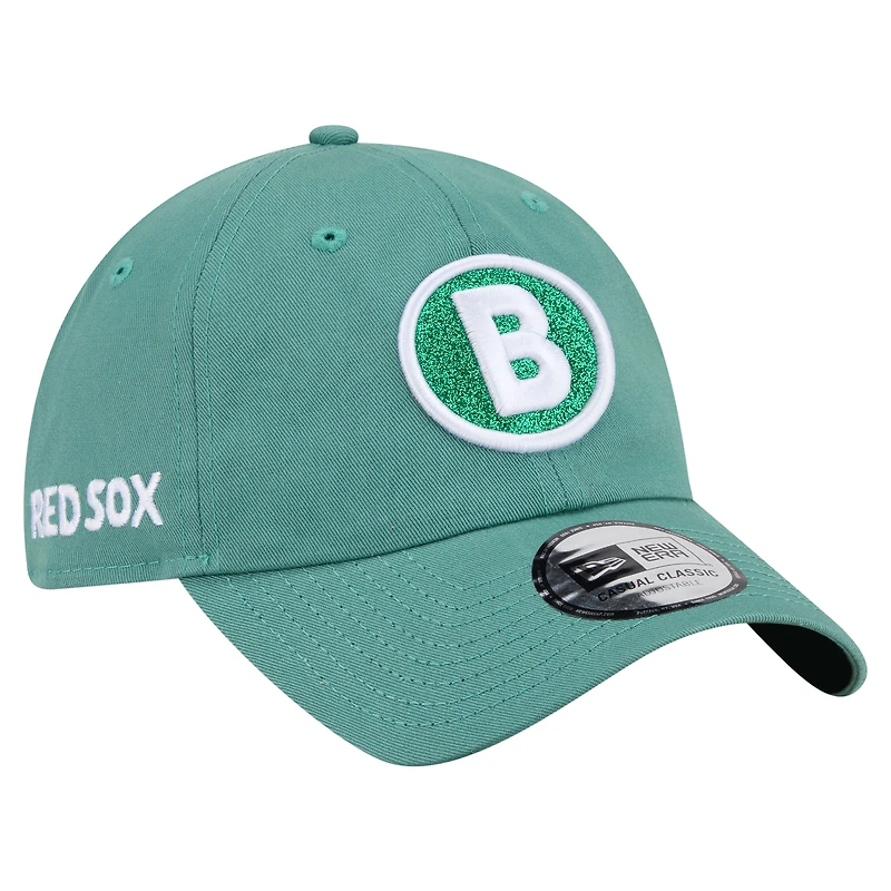Women's Green Boston Red Sox City Connect Casual Classic Adjustable Hat