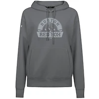 Women's Levelwear Gray Boston Red Sox Adorn Banner Arch Pullover Hoodie