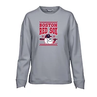 Sweat-shirt gris pour femme Fiona Inaugural des Boston Red Sox de Levelwear