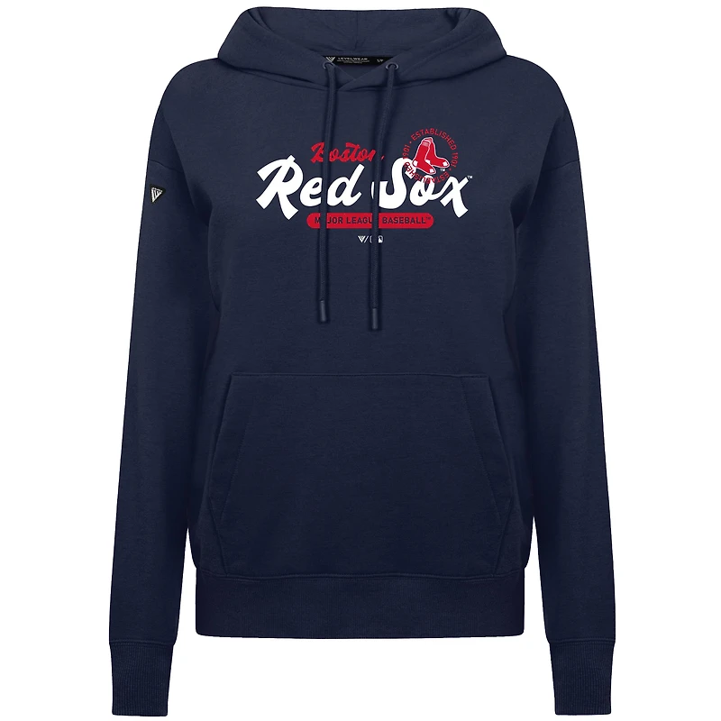 Sweat à capuche bleu marine pour femme Levelwear Boston Red Sox Accolade Adorn Monument