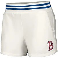 Women's Lusso  White Boston Red Sox Maeg Tri-Blend Pocket Shorts