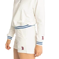 Women's Lusso  White Boston Red Sox Maeg Tri-Blend Pocket Shorts