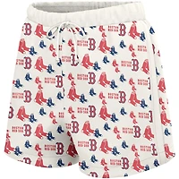 Women's Lusso  White Boston Red Sox Marge Shorts