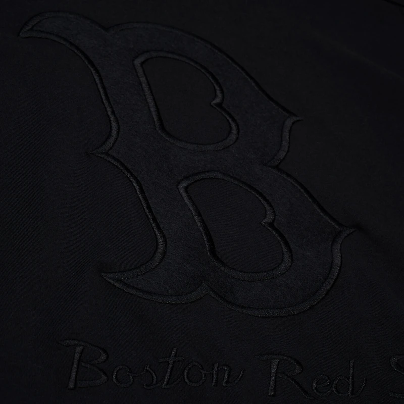 T-shirt court noir pour femme Mitchell & Ness Boston Red Sox Cooperstown Collection Phantom