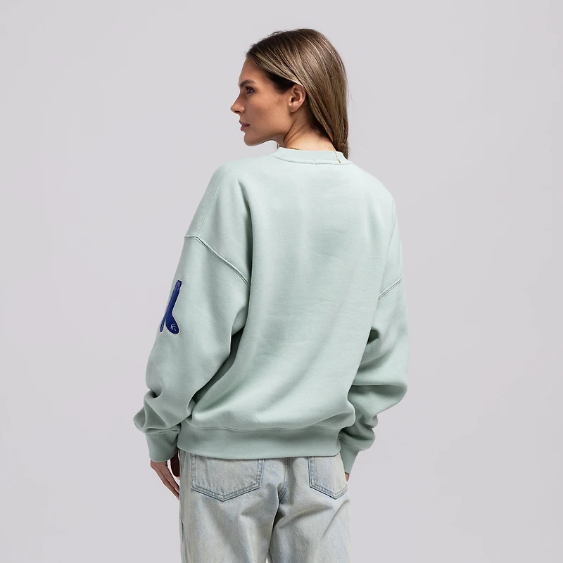 Women's Mitchell & Ness Green Boston Red Sox Yacht Rock Sweatshirt