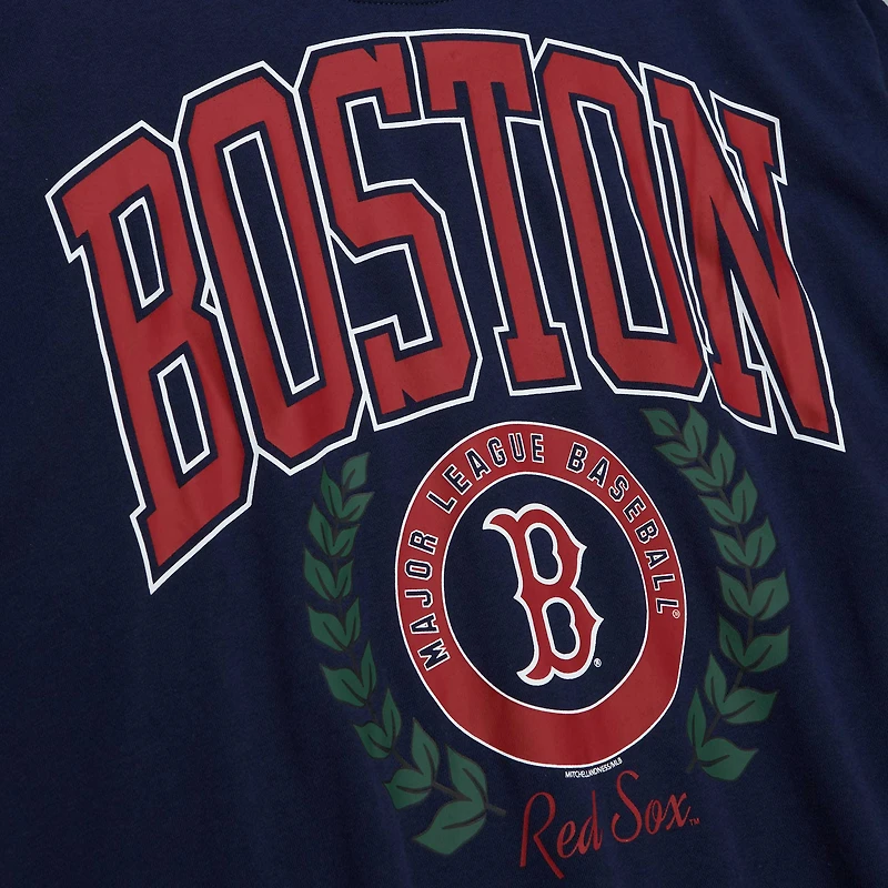 Chandail à enfiler Mitchell & Ness Boston Red Sox Logo Lt 2.0 pour femme, bleu marine