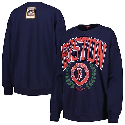 Chandail à enfiler Mitchell & Ness Boston Red Sox Logo Lt 2.0 pour femme, bleu marine