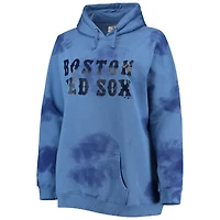 Chandail à capuchon Cloud pour femme Boston Red Sox bleu marine taille plus