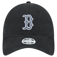 Casquette ajustable Glitz 9TWENTY Boston Red Sox noire New Era pour femme