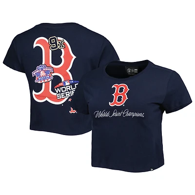 T-shirt New Era Blue Boston Red Sox Historic Champs pour femme