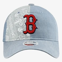 Women's New Era  Boston Red Sox Denim Patchwork 9TWENTY Adjustable Hat