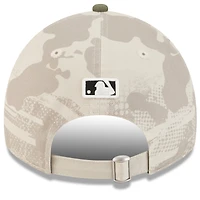 Women's New Era Light Beige/Olive Boston Red Sox 2025 Armed Forces Day 9TWENTY Adjustable Hat