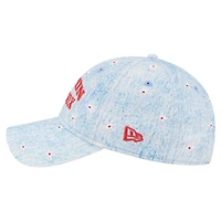 Women's New Era  Light Blue Boston Red Sox Daisy All Over 9TWENTY Adjustable Hat