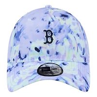 Casquette New Era bleu marine Boston Red Sox pour femme, style classique décontracté et ajustable