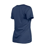 Women's New Era Navy Boston Red Sox Little Miss 2 V-Neck T-Shirt