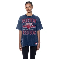 T-shirt oversize boyfriend New Era bleu marine Boston Red Sox pour femme