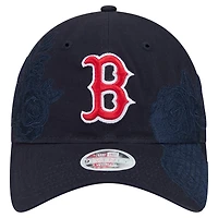 Women's New Era Navy Boston Red Sox Roses 9TWENTY Adjustable Hat