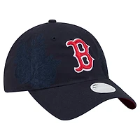 Women's New Era Navy Boston Red Sox Roses 9TWENTY Adjustable Hat