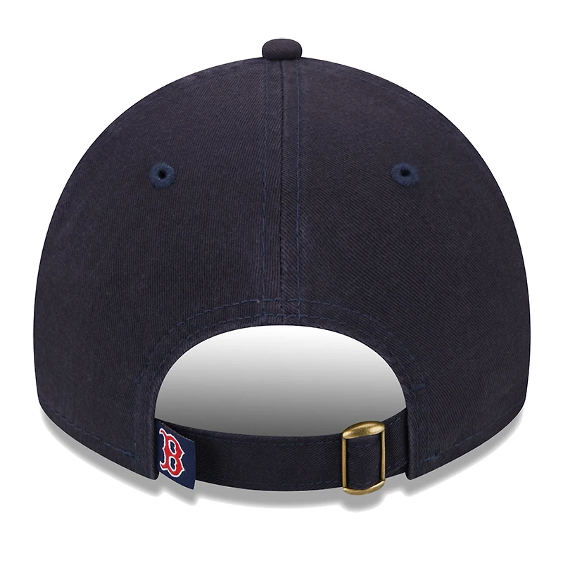 Casquette réglable bleu marine Boston Red Sox Script 9TWENTY New Era pour femme