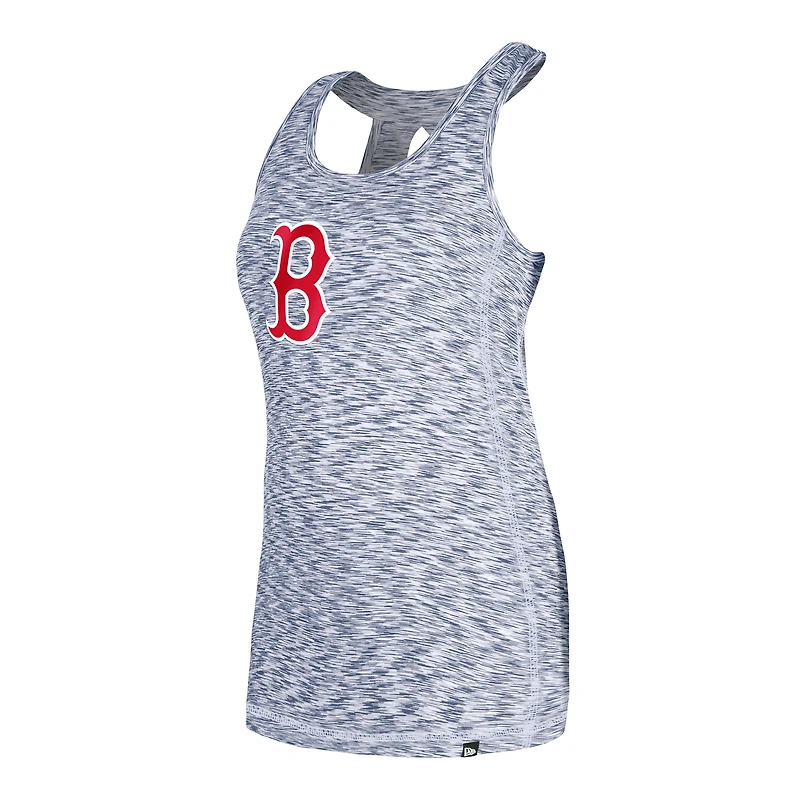 Women's New Era Navy Boston Red Sox Space Dye Keyhole Back Tank Top