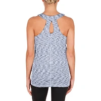 Women's New Era Navy Boston Red Sox Space Dye Keyhole Back Tank Top