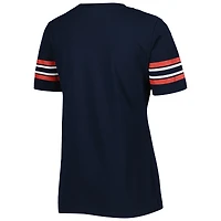 T-shirt rayé bleu marine Boston Red Sox Team New Era pour femme