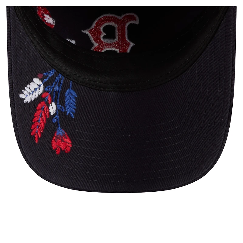Women's New Era Navy Boston Red Sox Wildflower Casual Classic Adjustable Hat
