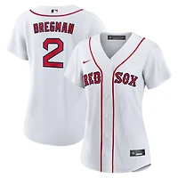 Maillot réplique domicile Nike Alex Bregman blanc des Red Sox de Boston pour femme