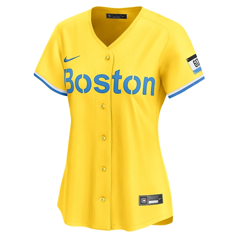 Women's Nike David Ortiz Gold Boston Red Sox City Connect Limited Jersey