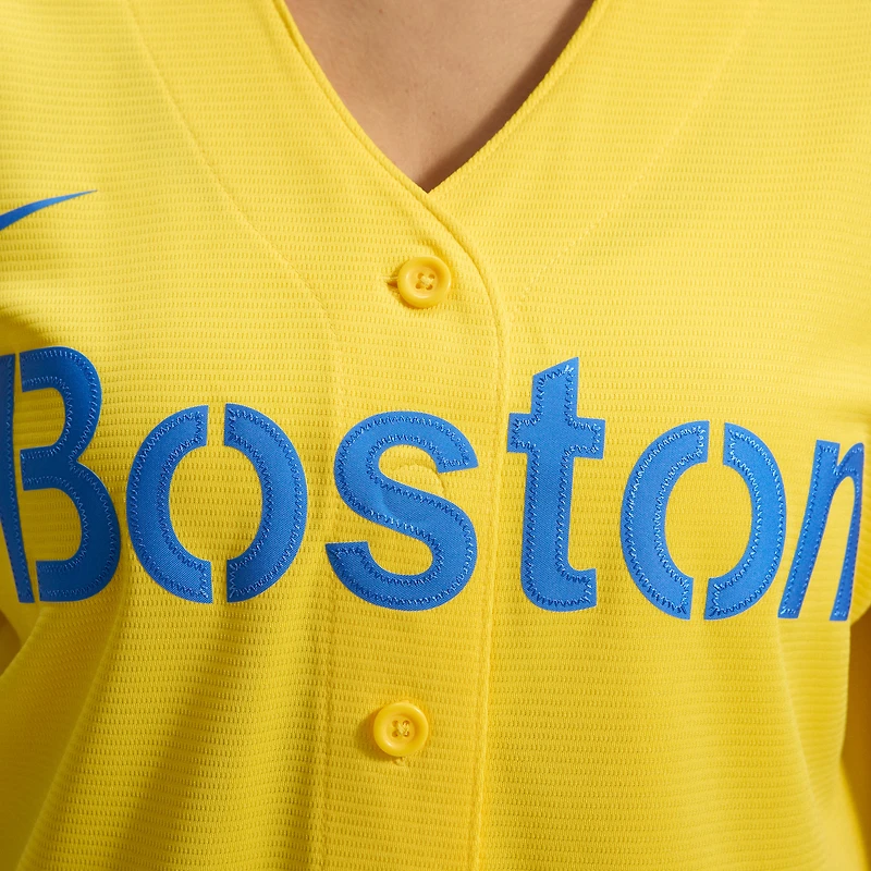 Women's Nike David Ortiz Gold Boston Red Sox City Connect Replica Player Jersey