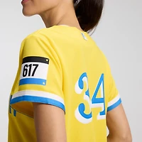 Women's Nike David Ortiz Gold Boston Red Sox City Connect Replica Player Jersey