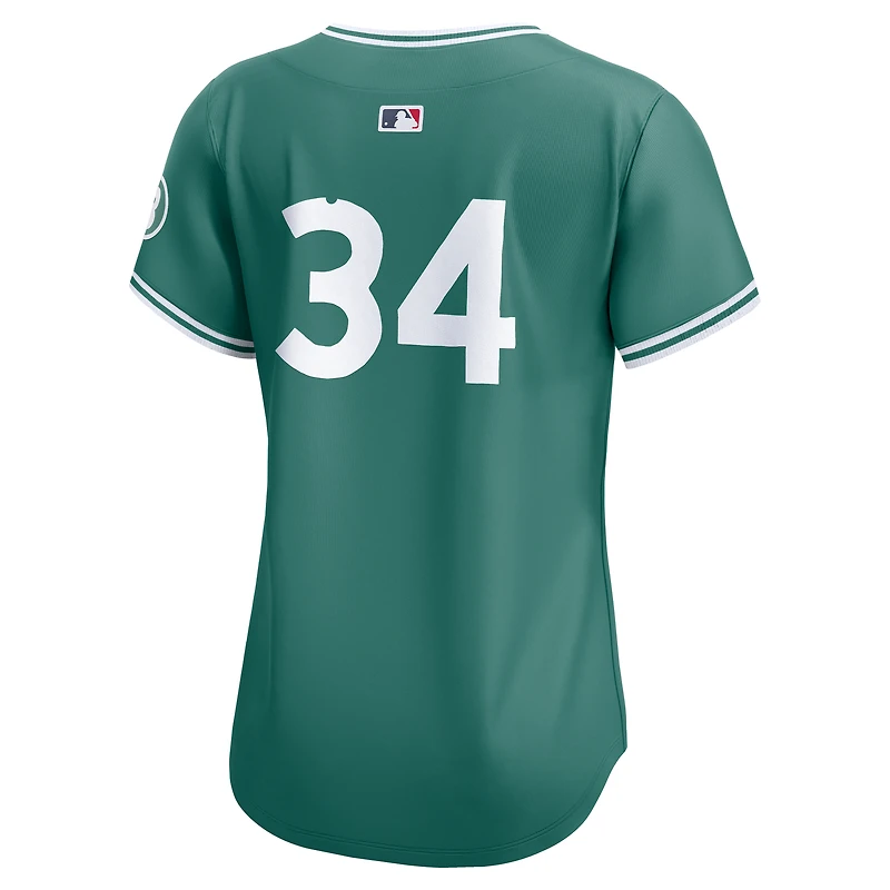 Women's Nike David Ortiz Green Boston Red Sox 2025 City Connect Limited Retired Player Jersey