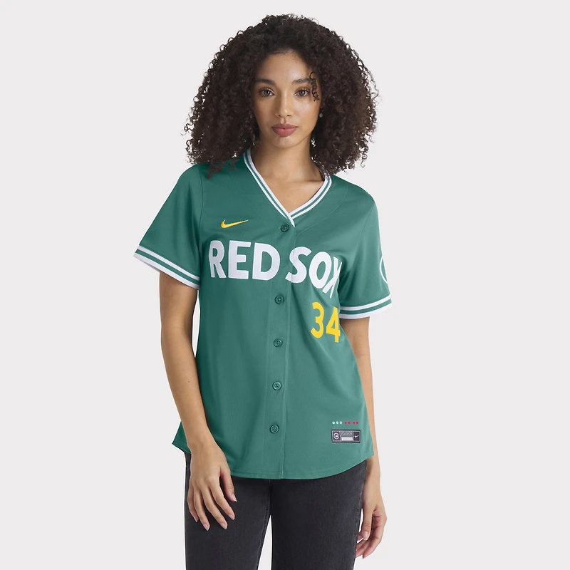 Women's Nike David Ortiz Green Boston Red Sox 2025 City Connect Limited Retired Player Jersey