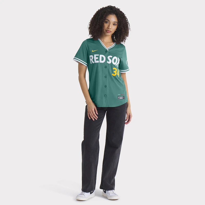 Women's Nike David Ortiz Green Boston Red Sox 2025 City Connect Limited Retired Player Jersey