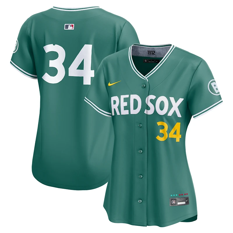 Maillot Nike David Ortiz vert Boston Red Sox 2025 City Connect Limited, joueur retrait