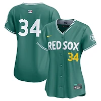 Maillot Nike David Ortiz vert Boston Red Sox 2025 City Connect Limited, joueur retrait