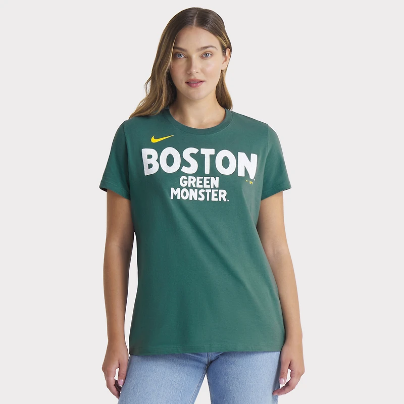 T-shirt Nike vert Boston Red Sox 2025 City Connect pour femme