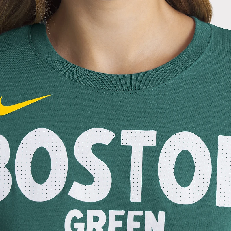 Women's Nike  Green Boston Red Sox 2025 City Connect Wordmark T-Shirt