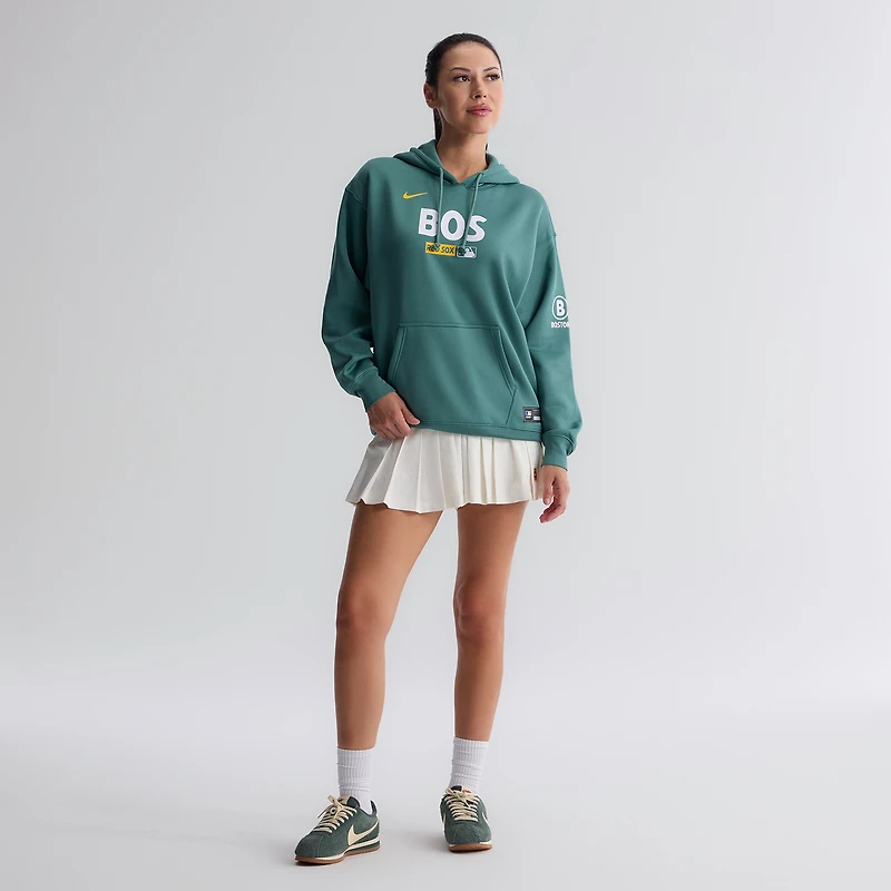 Women's Nike Green Boston Red Sox Authentic Collection City Connect Therma Hoodie