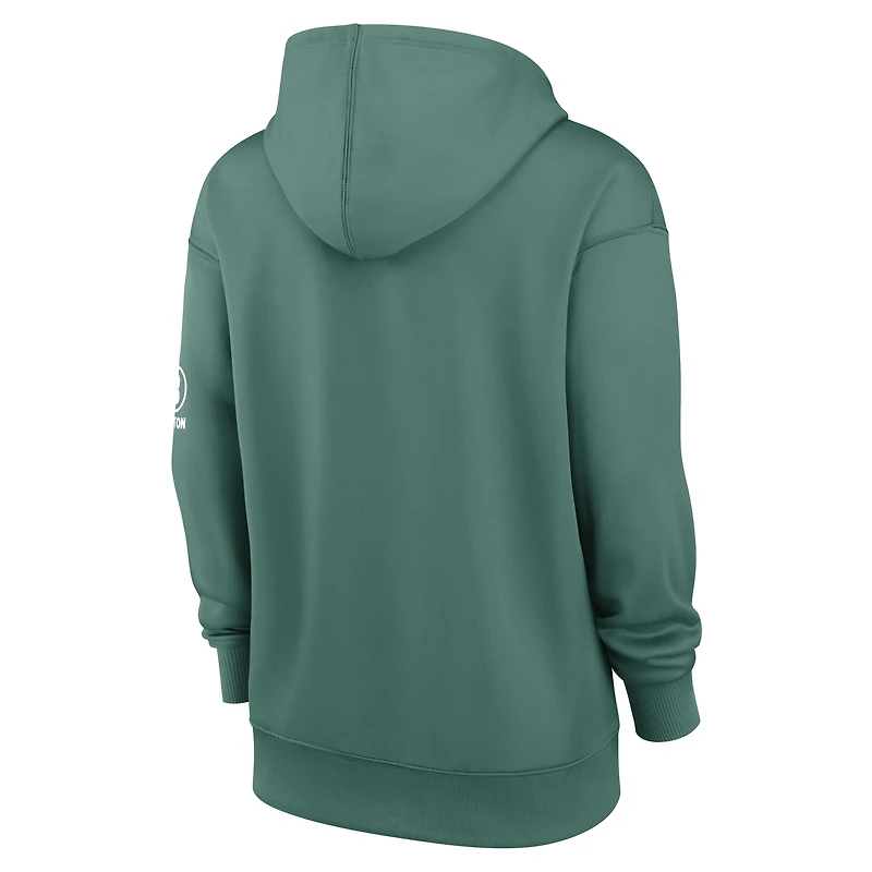 Sweat à capuche Nike City Connect Therma Authentic Collection vert Boston Red Sox pour femme