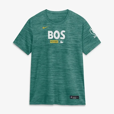 Women's Nike Green Boston Red Sox Authentic Collection City Connect Velocity Dri-FIT T-Shirt