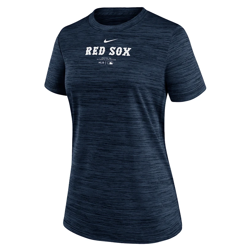 Women's Nike Navy Boston Red Sox Authentic Collection Velocity Performance T-Shirt
