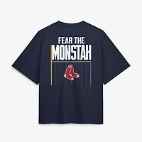 T-shirt Nike bleu marine Boston Red Sox Local Boxy pour femme