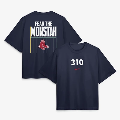 Women's Nike Navy Boston Red Sox Local Boxy T-Shirt